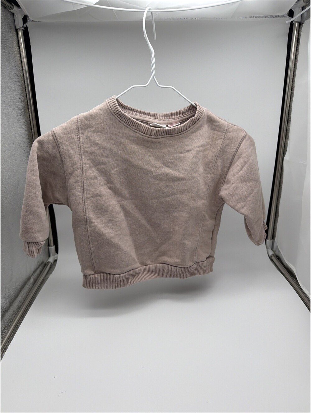 Zara Girls 3t Pink Crewneck Pullover Sweatshirt